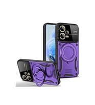 Xiaomi Redmi Note 12 Pro 5g Kılıf Joy Lens Standlı Kapak - Mor