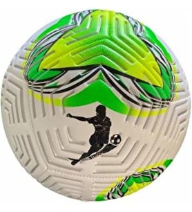 4 Astarlı Sert Zemin Futbol Topu Halı Saha Topu Maç Topu 480gr Beyaz, FARHLL12