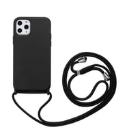 Apple iPhone 11 Pro Max Kılıf Zore Ropi İpli Silikon Kılıf (Siyah)
