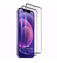 Microsonic Apple iPhone 12 Crystal Seramik Nano Ekran Koruyucu Siyah (2 Adet)