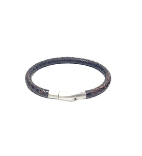 JTSS26BLK1757 PASLANMAZ ÇELİK KİLİTLİ HAKİKİ VINTAGE DERİ GARANTİLİ JANTİ BİLEKLİK