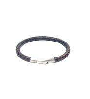 JTSS26BLK1757 PASLANMAZ ÇELİK KİLİTLİ HAKİKİ VINTAGE DERİ GARANTİLİ JANTİ BİLEKLİK
