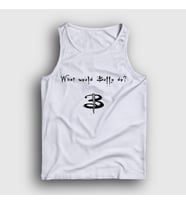 Presmono Unisex Beyaz What Would Buffy Do The Vampire Slayer Atlet 433171tt (Beyaz)
