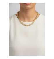 CM Kalın Burgu Model Gold Renk 60 cm Kadın Kolye