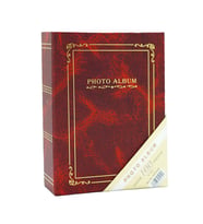 10×15 cm 100’lük Ciltbezli Fotoğraf Albümü (Bordo)