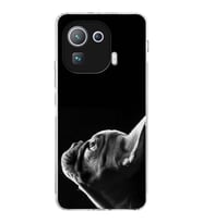 PrintiFy Xiaomi Mi 11 Pro ile Uyumlu Köpek 1 Kamera Korumalı Şeffaf Kılıf