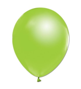 Balon Baskısız Metalik 10  Adetr Açık Yeşil-