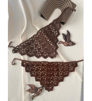 ELÖRGÜSÜ BANDANA KAHVERENGİ 1ADET