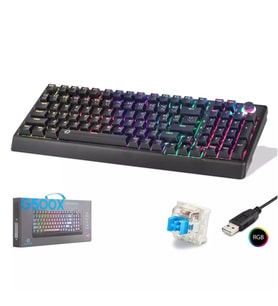 Hadron G500XB Mekanik Gaming Klavye Blue Switch RGB Aydınlatmalı 104 Tuş - Siyah - 1 ADET