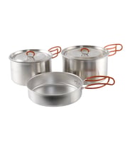 Easy Camp Moss Tour Cook Set XL Paslanmaz Tencere Tava Çelik Kamp Yemek Seti