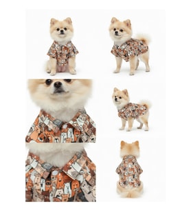 SEVİMLİ PETS TEMALI POP-ART YAZLIK PET GÖMLEĞİ