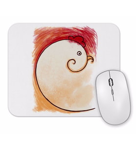 Silly Fibonacci Chicken Mouse Pad