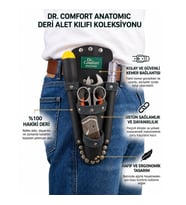 Dr.Comfort 520 Hakiki Deri Bel Çantası – Kemer Askılı El Aletleri Takım Çantası