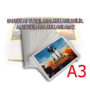 A3 Yenilebilir Şekerli Hamur Kağıt 12li (Beyaz-Haki-Bej)