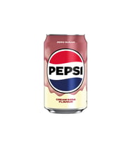 Pepsi Cream Soda Flavour Zero Sugar - Vanilya Kola Aromalı Gazlı İçecek 330 Ml