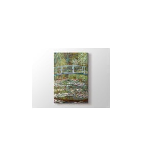 Claude Monet - Water Lily Pond And Bridge Tablo - 106192 - 40x30 Cm