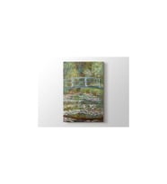 Claude Monet - Water Lily Pond And Bridge Tablo - 106192 - 40x30 Cm