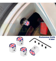 Mini Cooper Union Jk İngiltere Bayrak Sibop Kapağı Çelik Çalınmaya Karşı Alyanlı