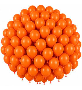 Turuncu Renk Lateks Pastel Balon (30 cm) - 100 Adet