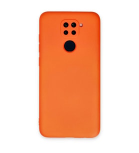 Xiaomi Redmi Note 9 Kılıf Nano İçi Kadife Silikon - Turuncu