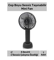 Özel Üretim Usb Şarjlı 3 Kademeli Sessiz Taşınabilir Mini Fan Pervaneli Soğutucu Küçük Vantilatör