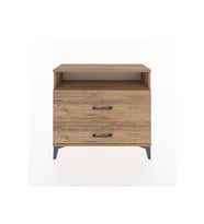 Arges Şifonyer Tek Raflı 2 Çekmeceli 88x30x80 Çam-Çam