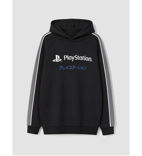 LCW Kids Siyah Playstation Lisanslı Erkek Çocuk Sweatshirt
