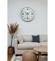 River World Duvar Saati Modern Beyaz 40 cm
