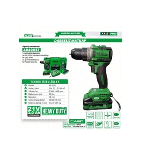 AKÜLÜ VİD.DARBESİZ 21V 2.0 A S30 RB-2201 HAİSPRO