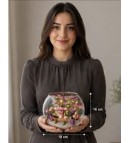 Led Işıklı Kelebek Buketi Akvaryum Cam Fanus Doğum Günü İyi Ki Doğum günü hediyelik Canım Arkadaşım