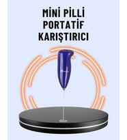 Northcity Portatif Kahve Köpürtücü – Latte, Cappuccino, Milkshake ve Puding Yapıcı Mini Pilli Karıştırıcı