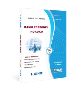 Egem Eğitim Yayınları Açık Öğretim Kamu Personeli Hukuku Konu Anlatımlı Soru Bankası (Çok Renkli)