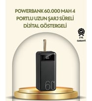 Tüm Cihazlarla Uyumlu Led Fenerli 4 Çıkışlı Powerbank