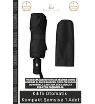 #Şemsiye Kılıflı Otomatik Su Geçirmez 8 Telli Rüzgara Dayanıklı Şık Ergonomik Kompakt Yağmur Şems
