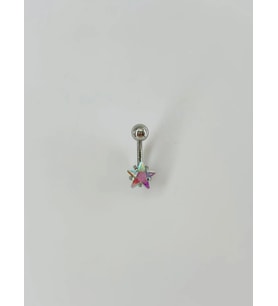 Yıldız Detaylı Göbek Piercing - Pg0014
