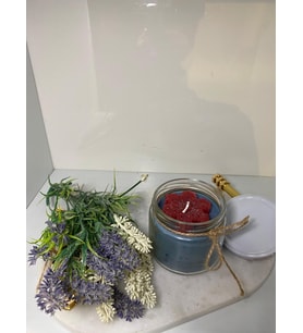 Soya Wax Dekoratif Kapaklı Kavanozda Mum (Kokulu) 330ml