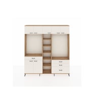 Arges Gardrop 11 Raflı 4 Çekmeceli 2 Askılı 220x30x243 Çam-Aytaşı