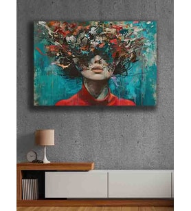 Koç stüdyo Modern tasarım kanvas tablo 50x70 (Çok Renkli)