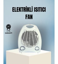 Fanlı Elektrikli Isıtıcı – 3 Kademeli Isı Ayarı ve Güvenli Kullanım