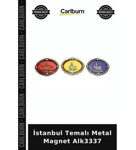 Özel Üretim Hediyelik Hatıra Turistik Dekoratif İstanbul Temalı Metal Magnet Alk3337