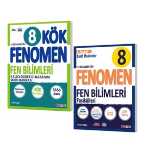 FENOMEN YAYINLARI 8. SINIF Kök Fen Bilimleri Soru Bankası + Fen Bilimleri 5. Fasikül (Basit Makinele
