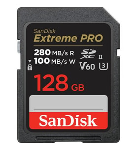SanDisk 128GB Extreme PRO UHS-II SDXC 280MB/s V60 Hafıza Kartı