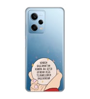 Redmi Note 12 Pro 5G Uyumlu Yeniden Başlamaktan Korkma Tasarımlı Şeffaf Telefon Kılıfı