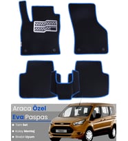 FORD CONNECT (2013-2023) Uyumlu EVA Paspas Tam Set–Araca Özel,Su Geçirmez,Kolay Montaj
