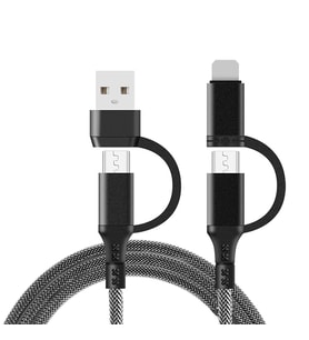 ALLY 4in1 USB Type C 60W İPhone Hızlı Şarj PD Kablosu (Siyah)