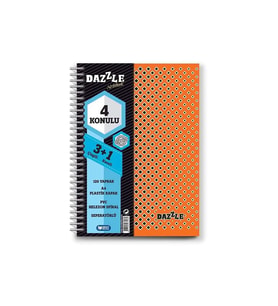 Umut Dazzle Spiralli Pp Kapak 3+1 Ayraç 120Yp.60 Gr