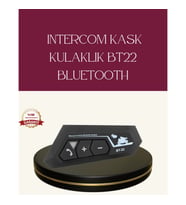 Mey İthalat® Motosiklet Sürüşleri İçin BT22 Kask Bluetooth Kulaklık Mikrofonlu