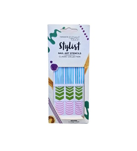 Elegant Touch Stylist Nail Art Şablon Seti – Classic Collection 3 Adet Renkli Tırnak Bant Süsü