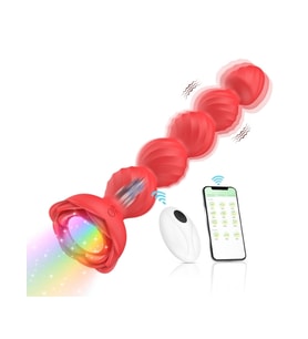 Censan Telefon Kontrollü Haley Rose Pulled Beads  Plug - Kırmızı