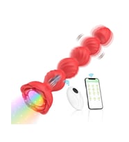 Censan Telefon Kontrollü Haley Rose Pulled Beads  Plug - Kırmızı